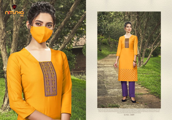 Nitisha Chingari 3 Heavy Soft Cotton Designer Kurti Collection at Wholesale Price